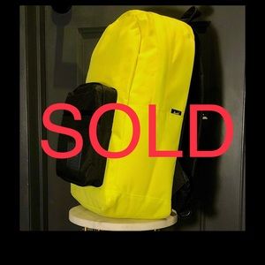 Herschel Pop Quiz NWOT Florescent Yellow Backpack